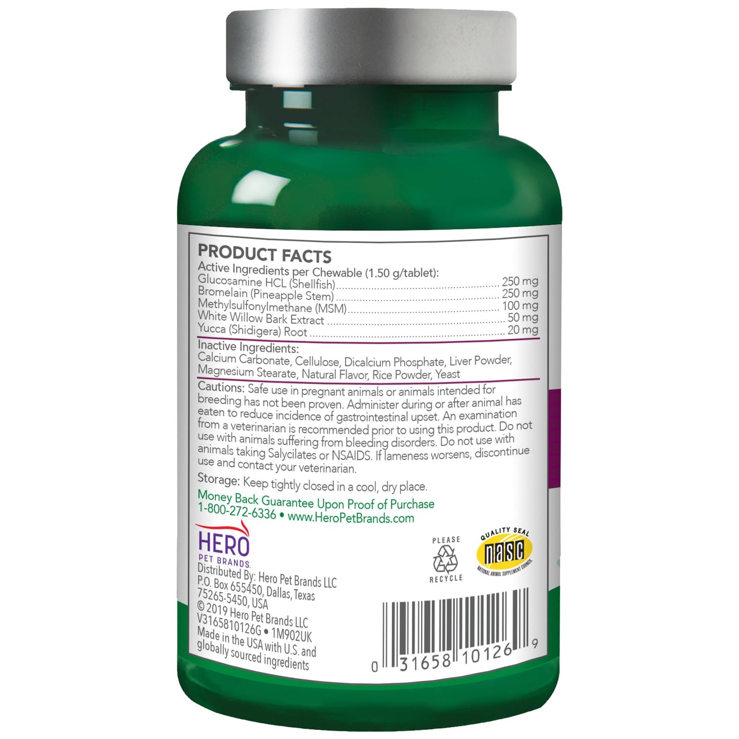 Vet’s Best Aspirin Free Aches + Pains Dog Supplement | Vet Formulated for Dog Pain Support and Joint Relief | 50 Chewable Tablets