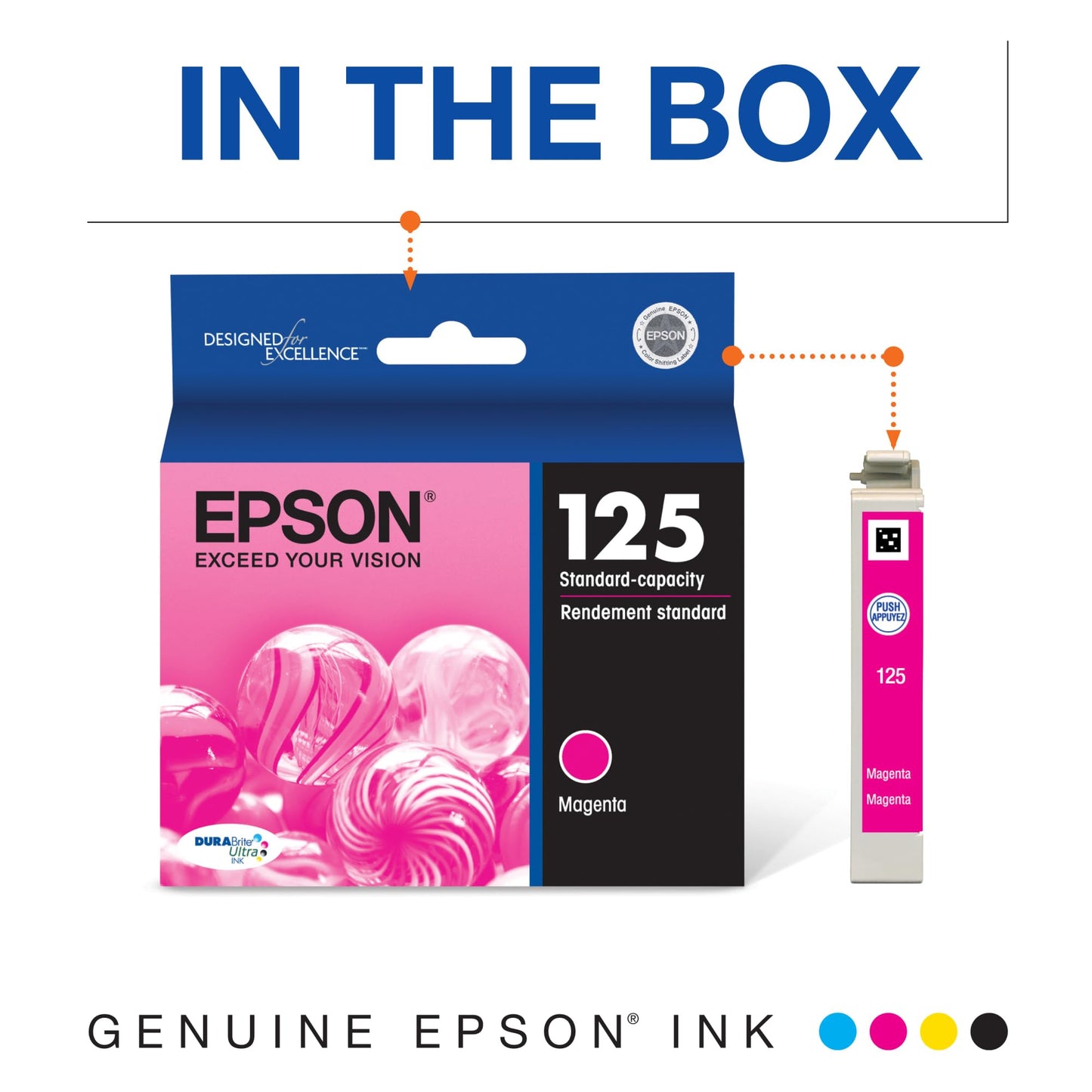 Epson 125 Ink Cartridge, Black and Colour Combo Pack (T125120)