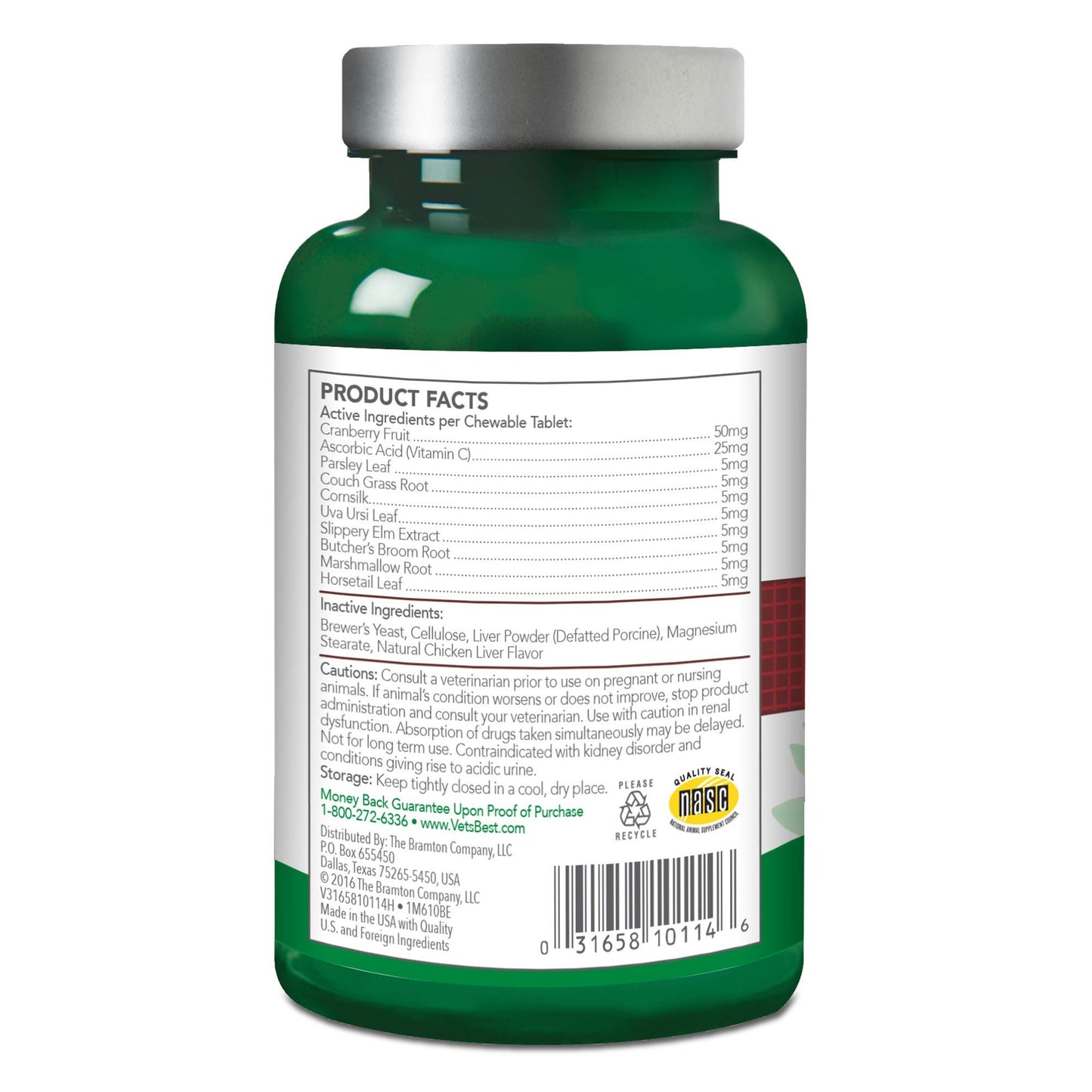 Vet's Best Feline Urinary Tract Support Cat Supplements, 60 Chewable Tablets