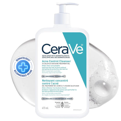 CeraVe 4% Benzoyl Peroxide ACNE Treatment Foaming Cleanser Face & Body Wash, with Hyaluronic Acid and Niacinamide. Helps Clear Acne Pimples and prevent breakouts. Gentle Gel, Fragrance-Free, 150ML