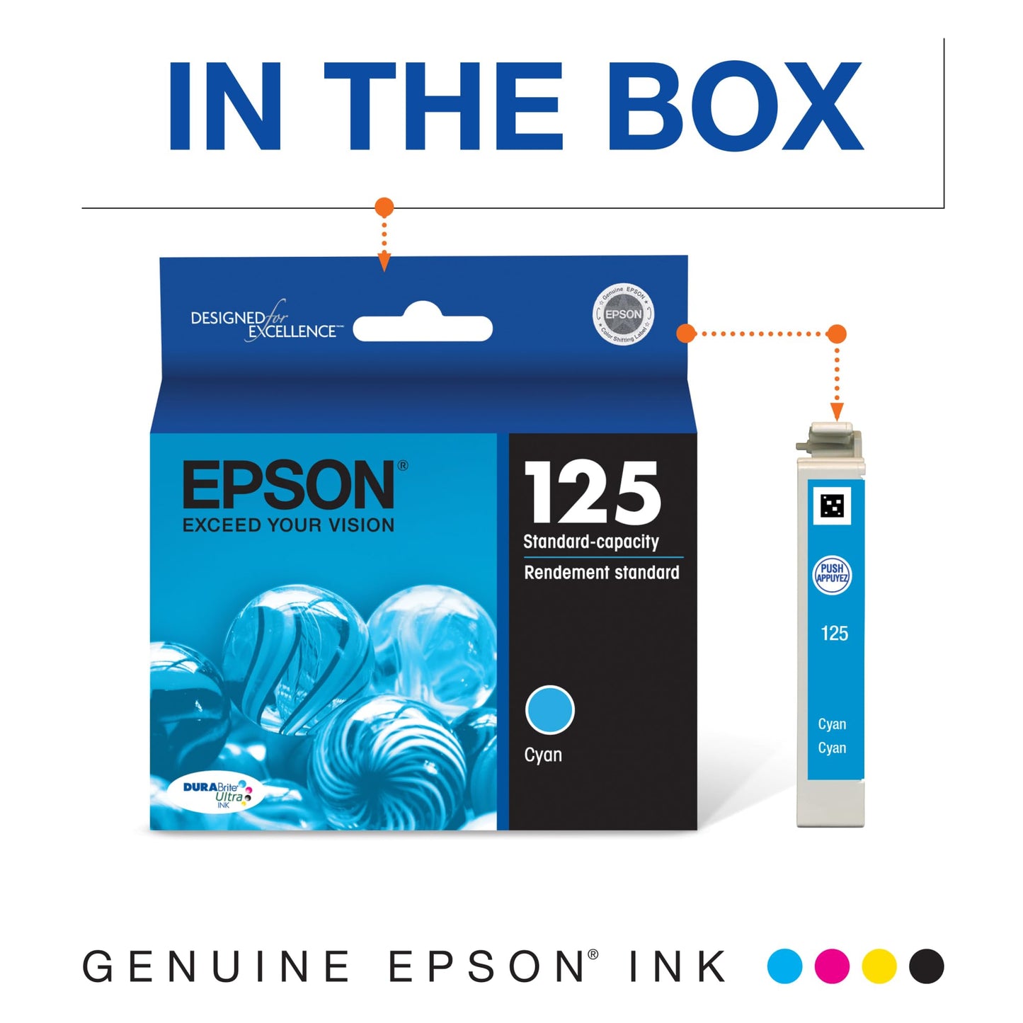 Epson 125 Ink Cartridge, Black and Colour Combo Pack (T125120)