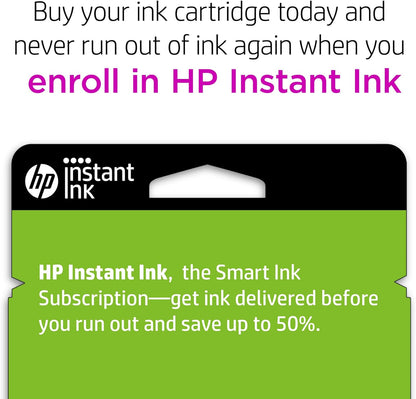 HP Original 67XL Black High-Yield Ink Cartridge | Works with HP DeskJet 1255, 2700, 4100 Series, HP Envy 6000, 6400 Series | Eligible for Instant Ink | 3YM57AN