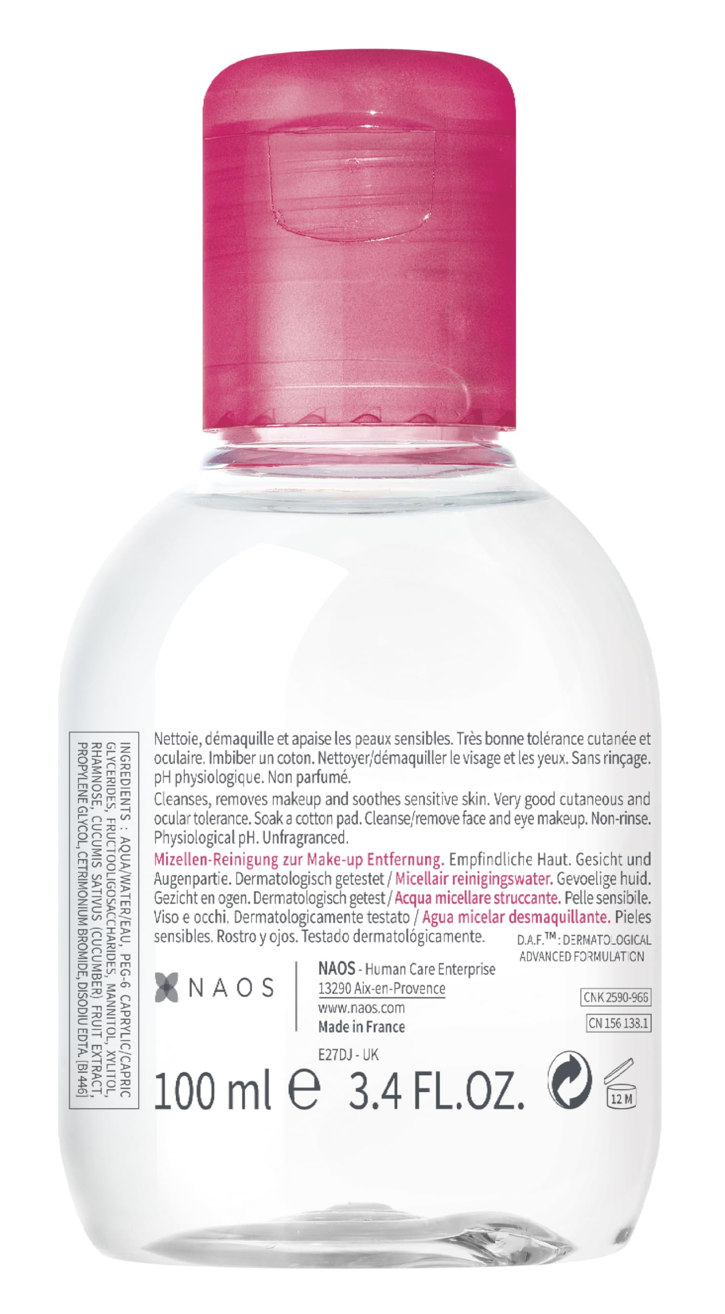 Bioderma Sensibio H2O Micellar Water Cleansing and Make-Up Remover