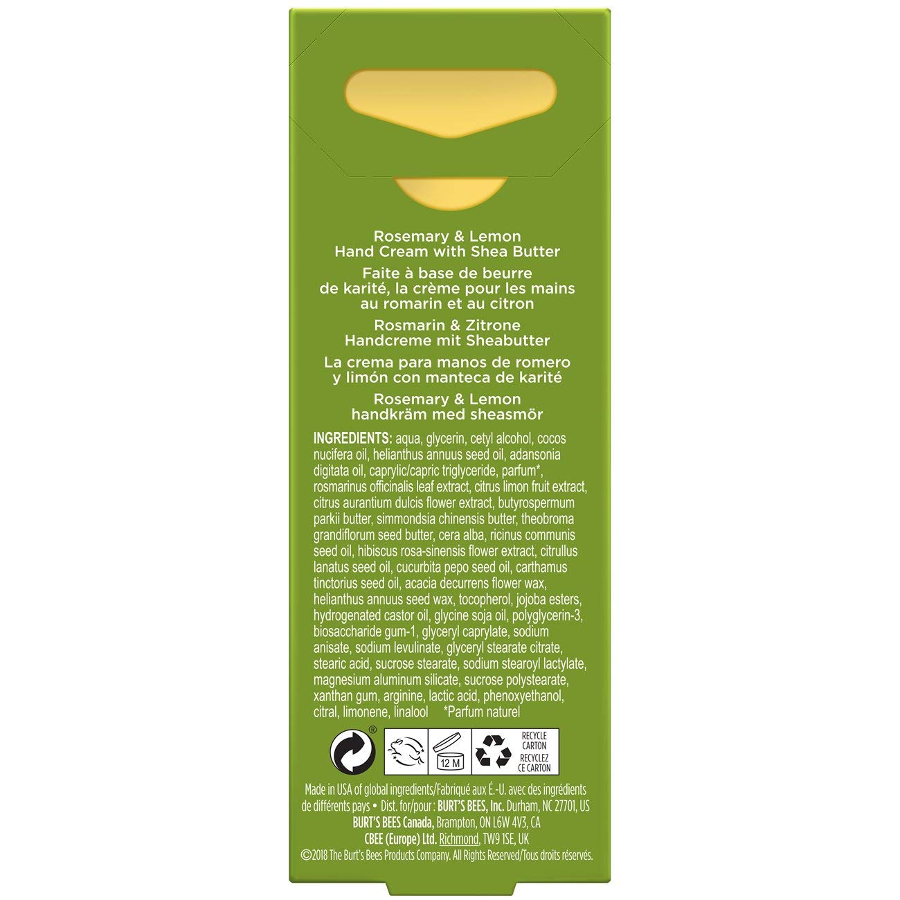 Burt's Bees Hand Cream with Shea Butter, Orange Blossom & Pistachio