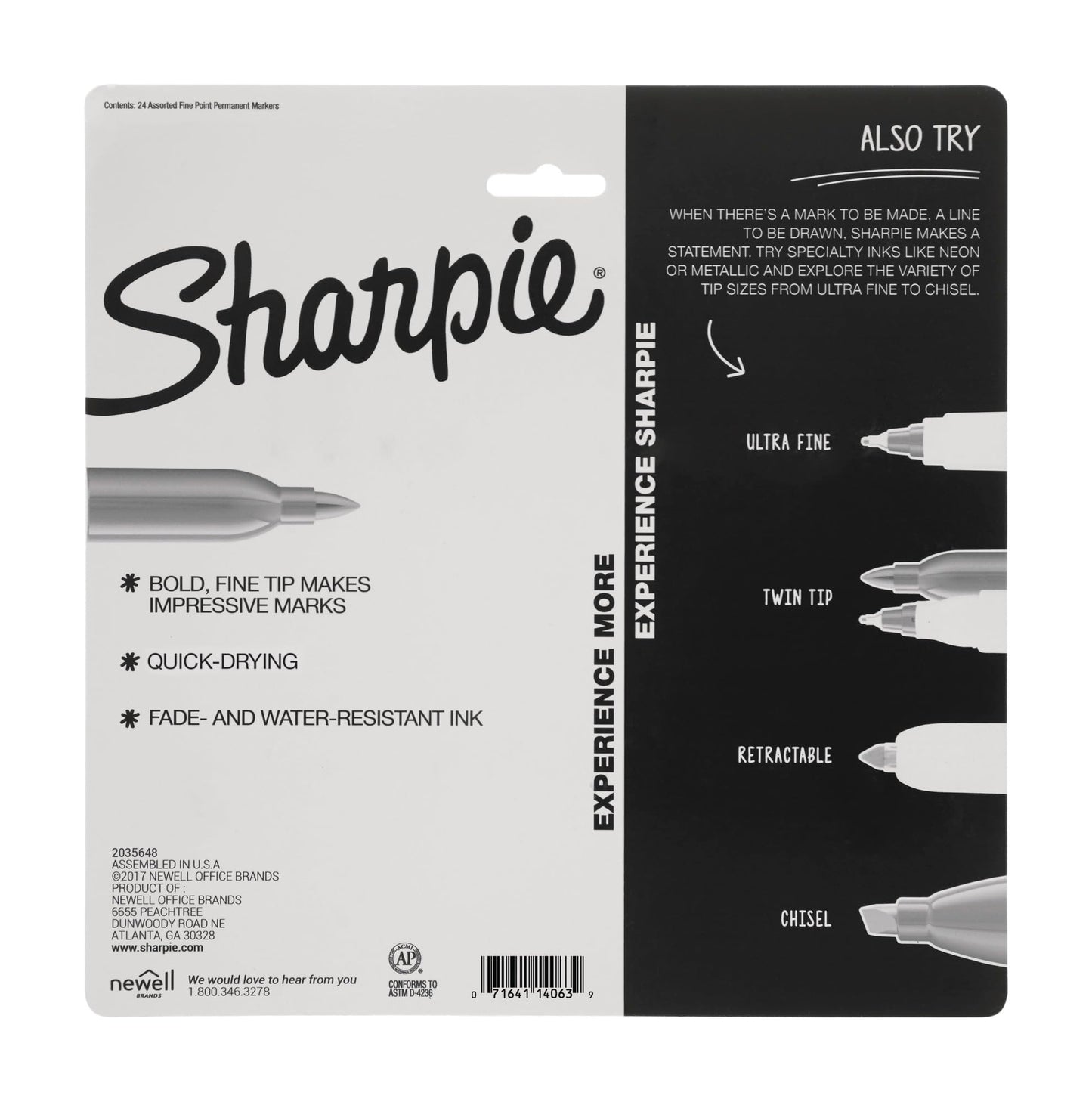 Sharpie Permanent Markers, Ultra Fine Point, Black, 2 Markers(37161)