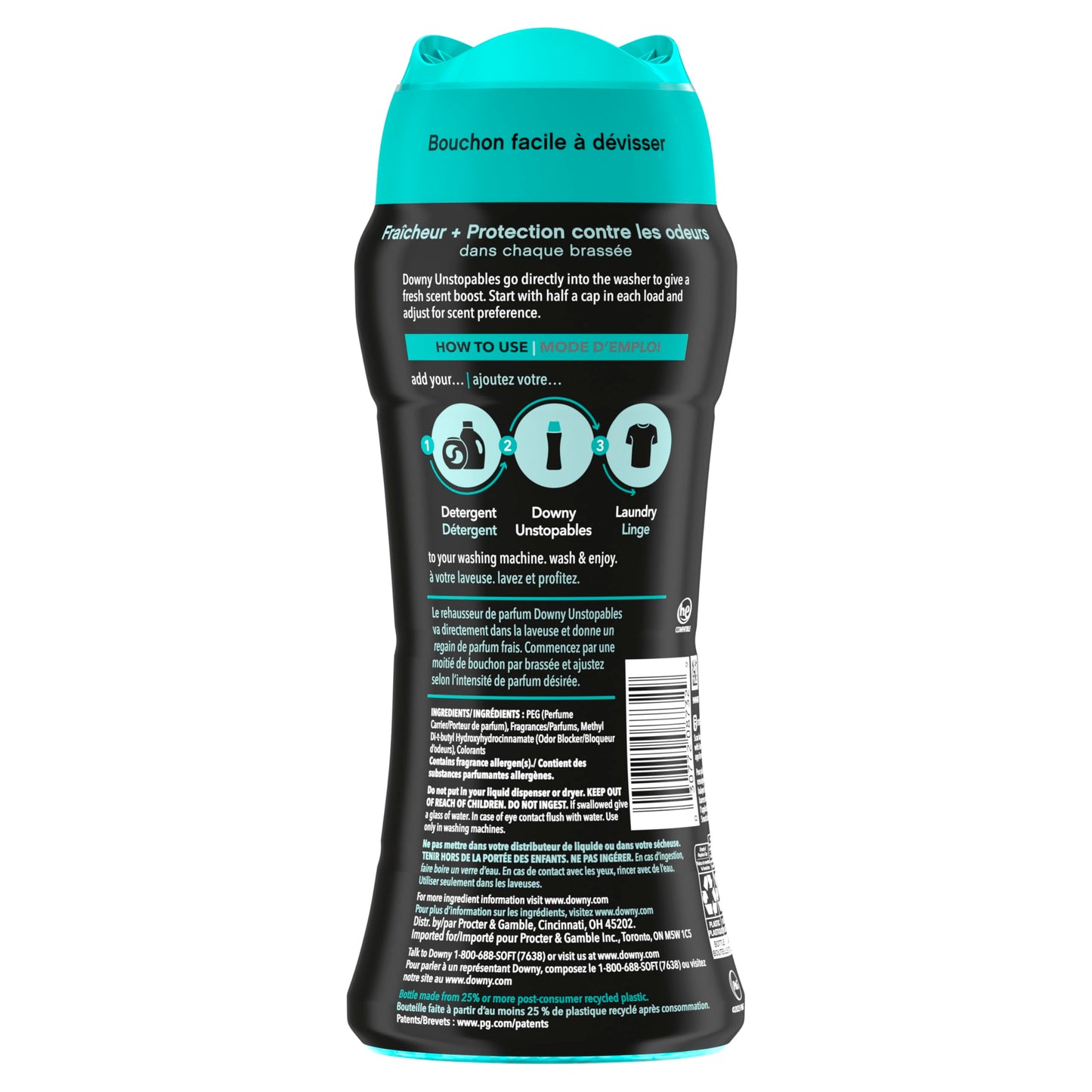 Downy Unstopables In-Wash Laundry Scent Booster Beads, Fresh, 680 gr