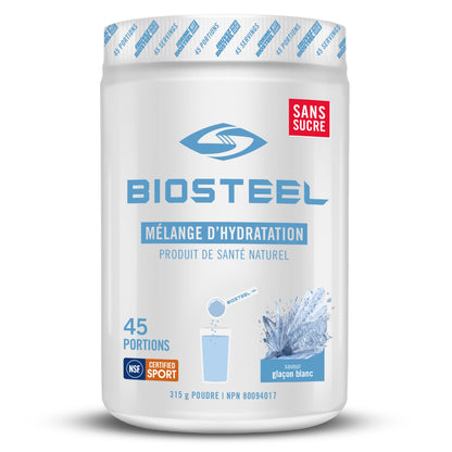 BioSteel Hydration Mix, Great Tasting Hydration with Zero Sugar, and No Artificial Flavours or Preservatives, Grape Flavour, 45 Servings per Tub