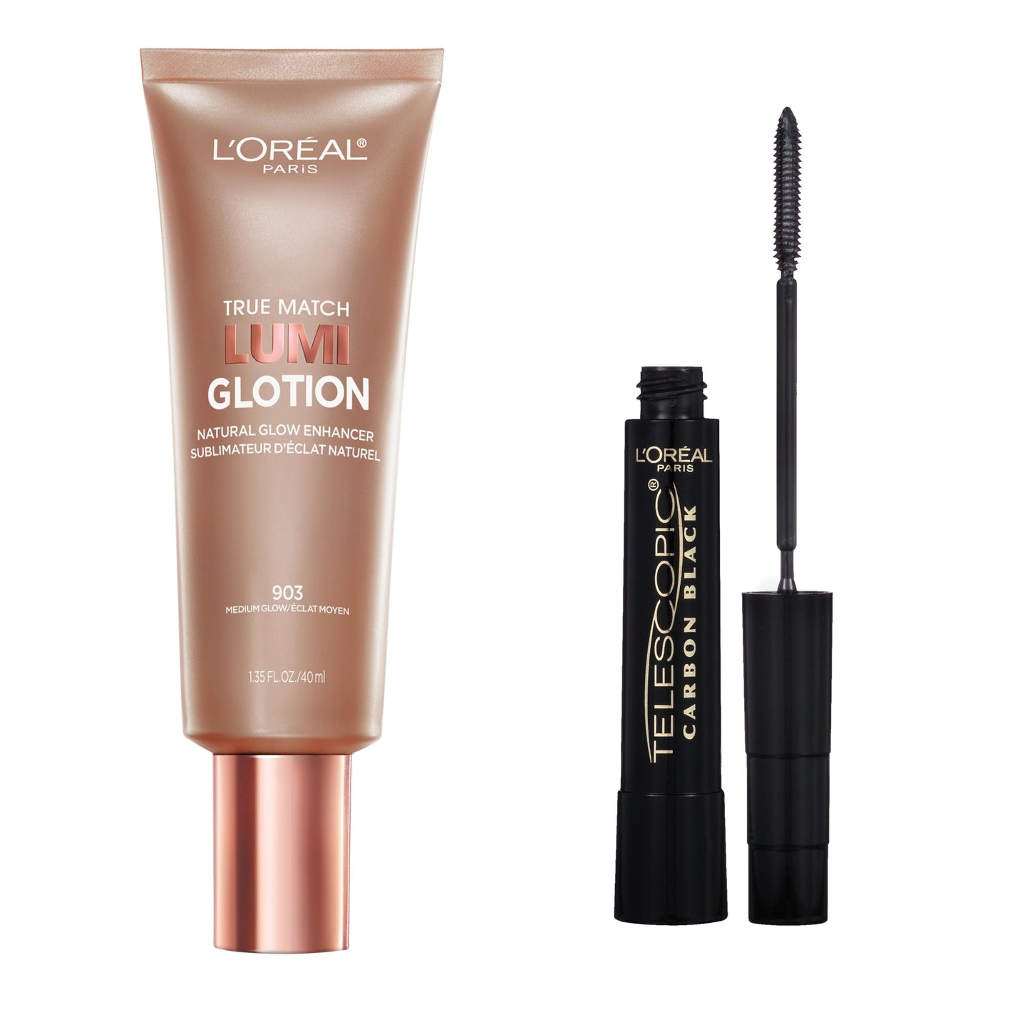 L’Oréal Paris Telescopic Mascara, Eyelash Lengthening Mascara, Unique Non-Clumping Formula, Delivers Intense Length, For Sensitive Eyes, Blackest Black, 8 ml