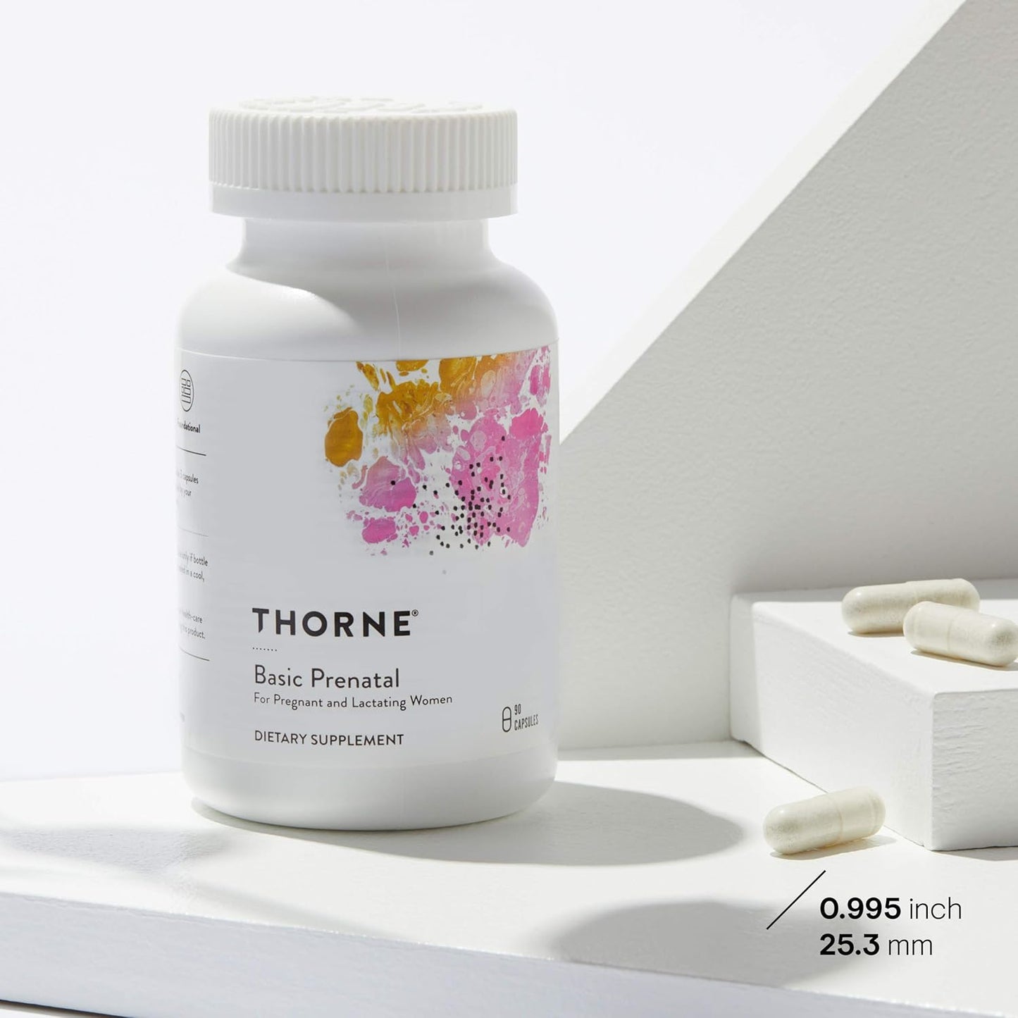 Thorne Basic Prenatal - Folate Multivitamin for Pregnant and Lactating Women - 90 Capsules - 30 Servings