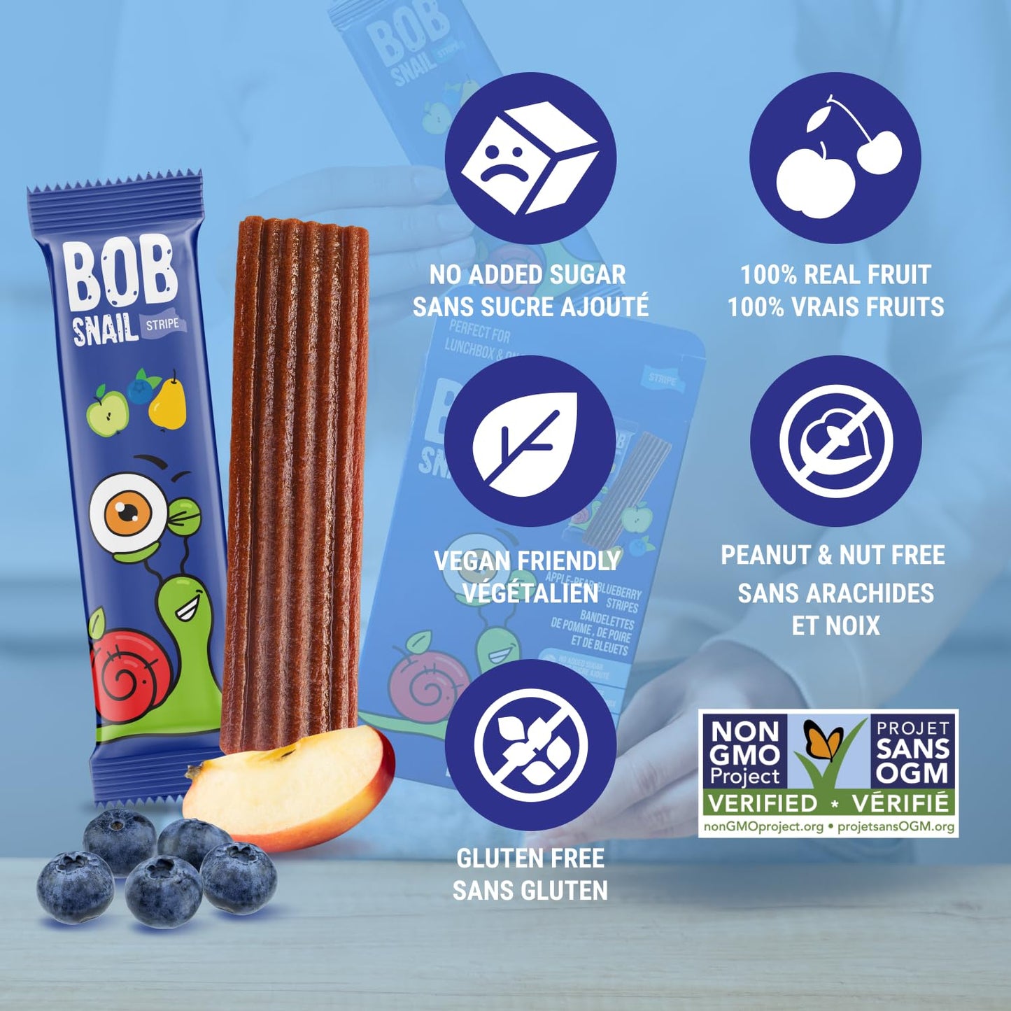 Bob Snail Fruit Leather Sweet & Sour Family Pack - Nut free fruit Roll Ups with Dried Mango,Sour Cherry & Blackcurrant, Candy box Fruit Snacks, All Natural Healthy Snacks for kids, Sugar Free sour Candy, 42 pcs Pack / 588 gram candy bulk (Exotic Mix)