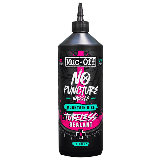 Muc Off No Puncture Hassle Tubeless Sealant - Advanced Bicycle Tyre Sealant with UV Tracer Dye That Seals Tears and Holes Up to 6mm