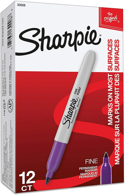 Sharpie Permanent Markers, Fine Point, Black, 36 Count - (New)