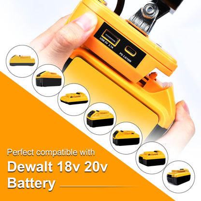 Cordless LED Work Light for Milwaukee 18V Lithium Batteries, 108W 5400LM Adjustable Portable Flood Lights for Job Site Lighting Outdoor Camping Garage Vehicle Lighting【Battery not Included】