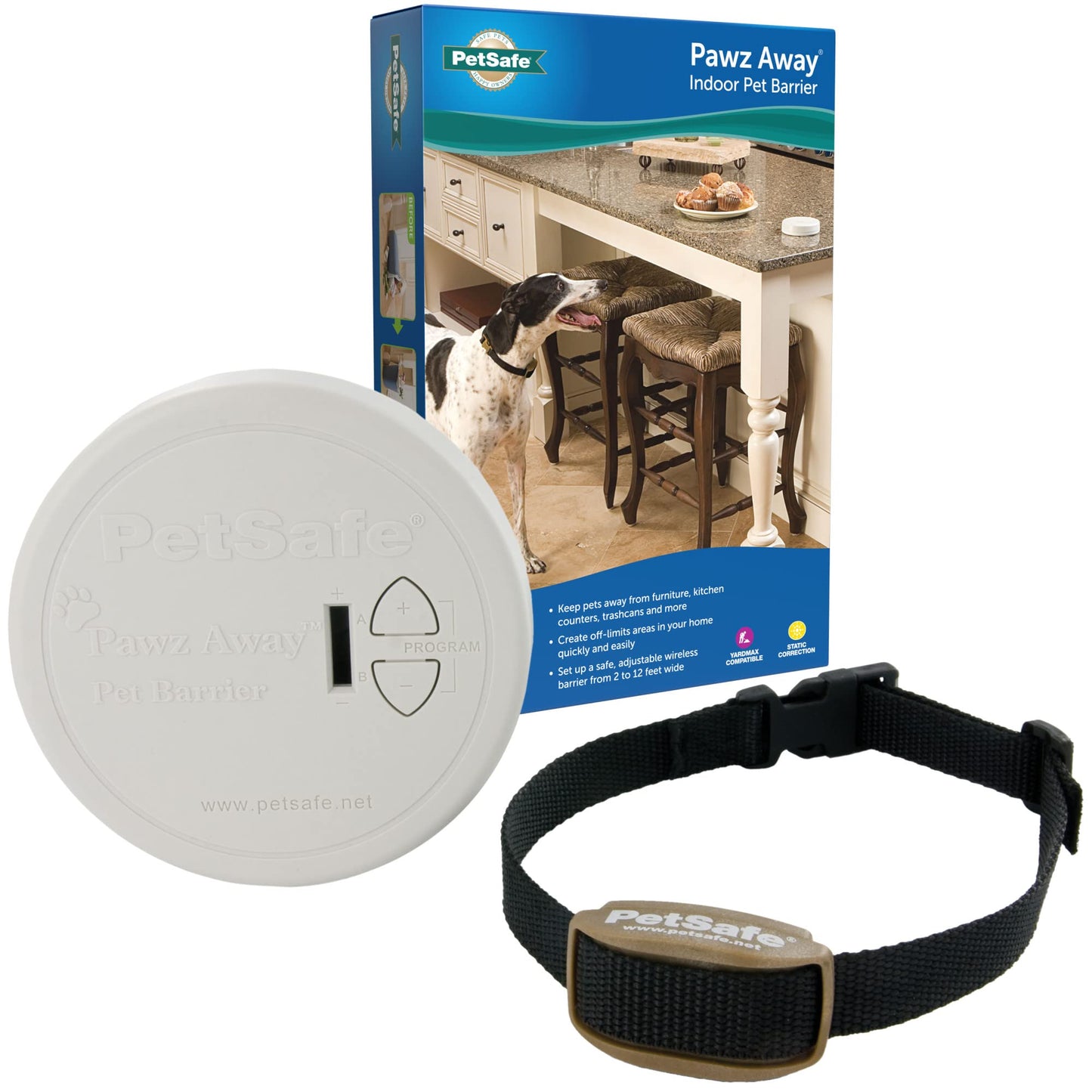 PetSafe Pawz Away Pet Barrier with Adjustable Range, Pet Proofing for Cats and Dogs, Static Stimulation