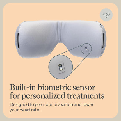 Therabody SmartGoggles Biometric Heated Eye Mask & Facial Massager - Sleep Mask for Stress Relief, Anxiety Relief, Tension Headache Relief & Sleep
