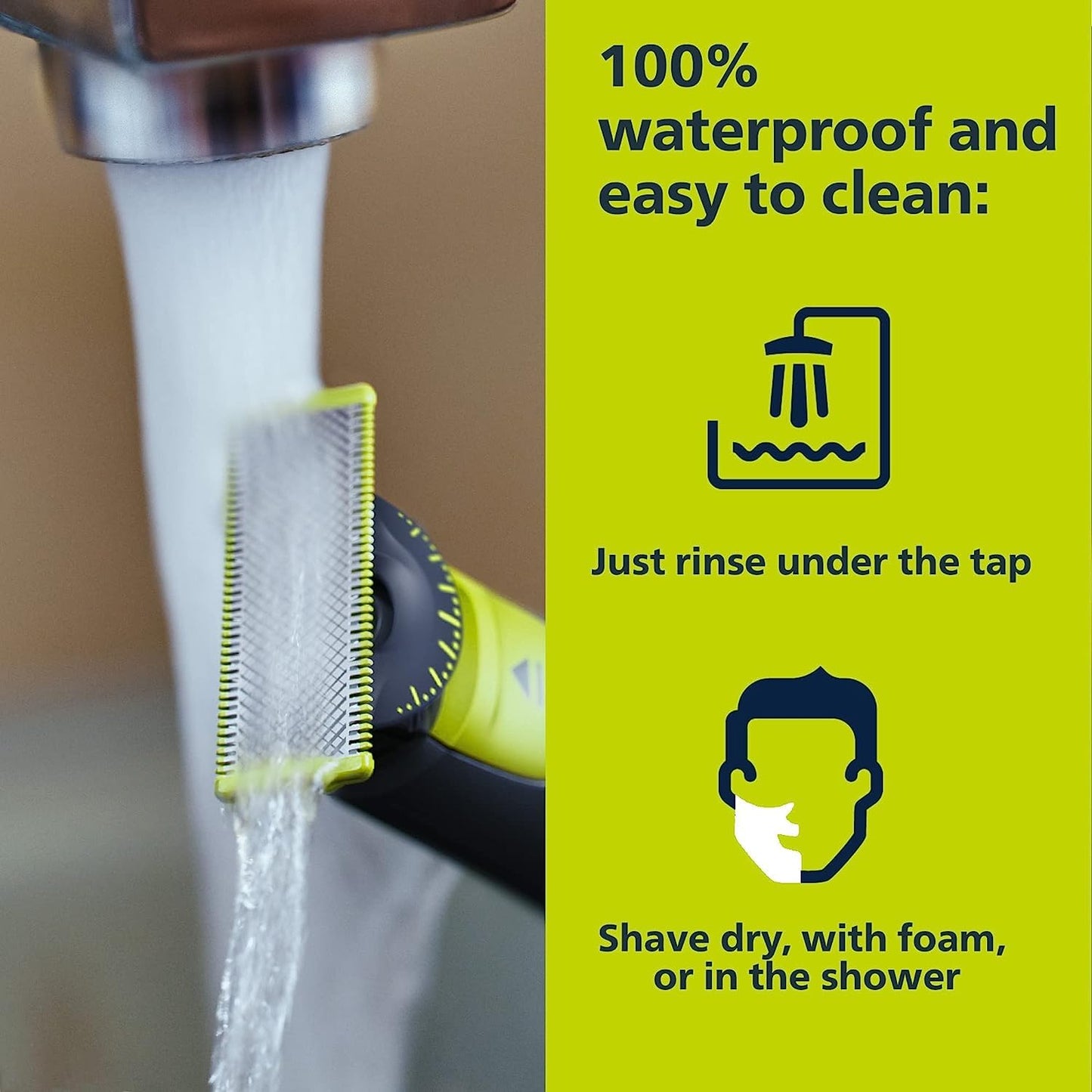 Philips OneBlade 360 Face & Body, Wet & Dry, Trim, Edge & Shave with the 5-in-1 Adjustable Comb and Body Comb, QP2834/20