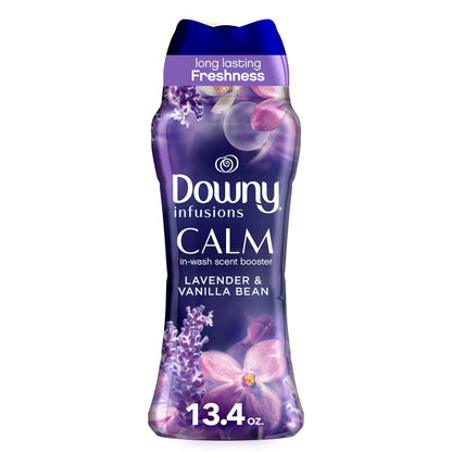 Downy Infusions In-Wash Laundry Scent Booster Beads, CALM, Soothing Lavender and Vanilla Bean - 680 Grams