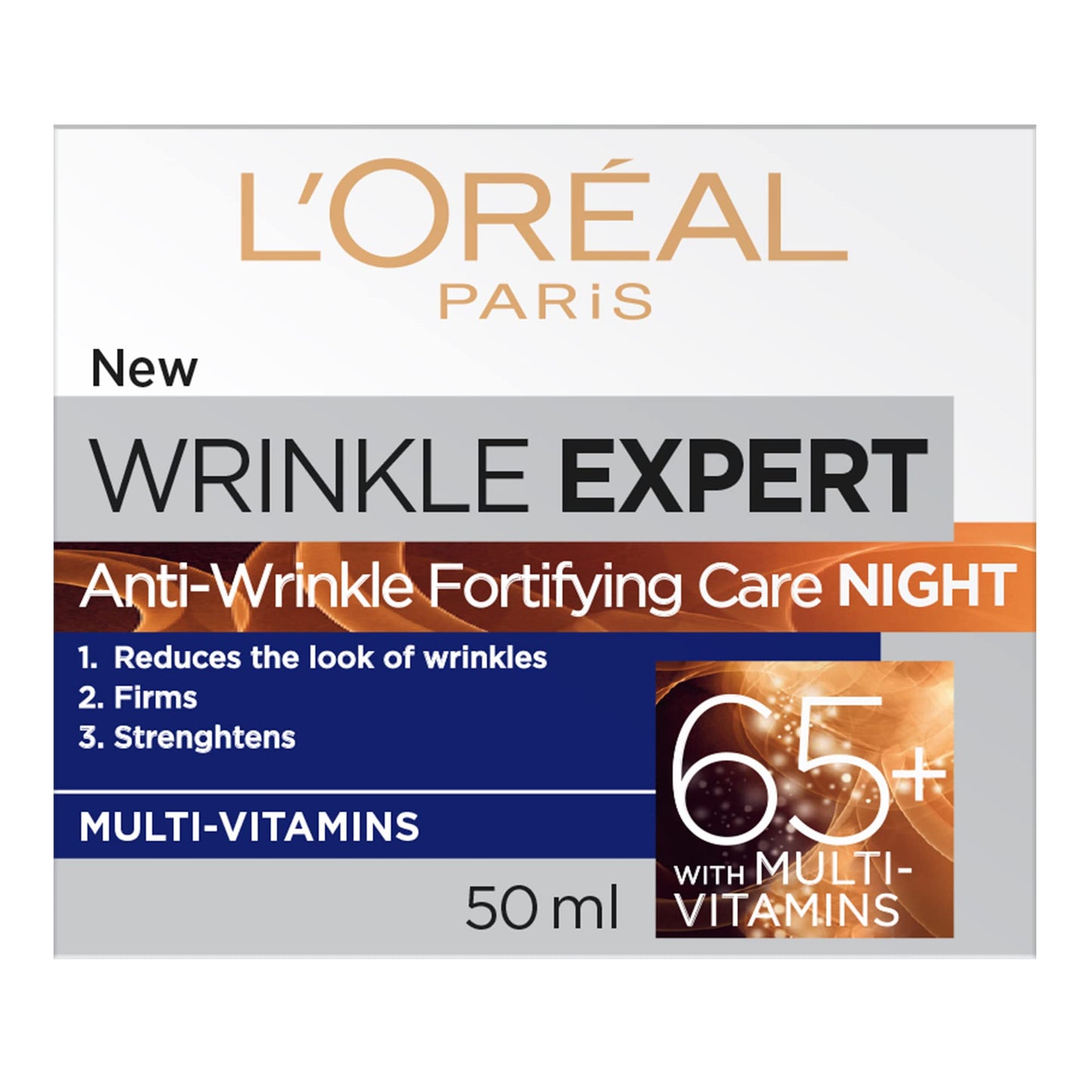 L’Oréal Paris Anti-Aging Face Cream 55+, Day & Night Skincare, Wrinkle Expert, With Calcium to Reduce the Look of Wrinkles, 50mL