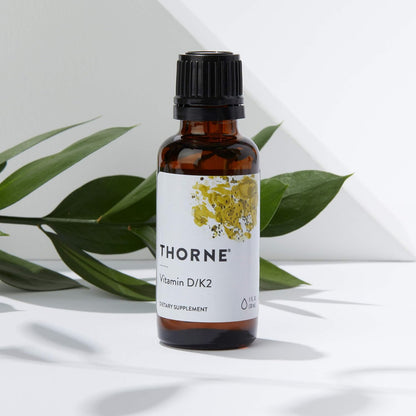 Thorne Vitamin D/K2 Liquid (Metered Dispenser) - Dietary Supplement with Vitamins D3 and K2 to Support Healthy Bones and Muscles - 1 Fluid Ounce (30 mL)