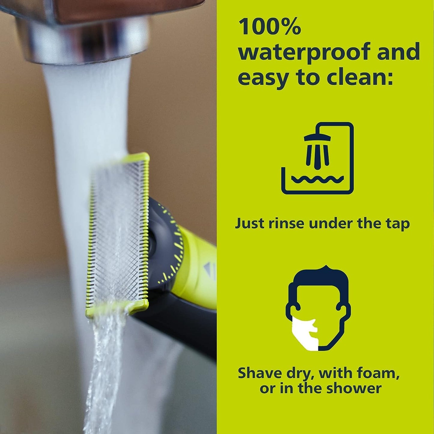 Philips OneBlade 360 Face & Body, Wet & Dry, Trim, Edge & Shave with the 5-in-1 Adjustable Comb and Body Comb, QP2834/20
