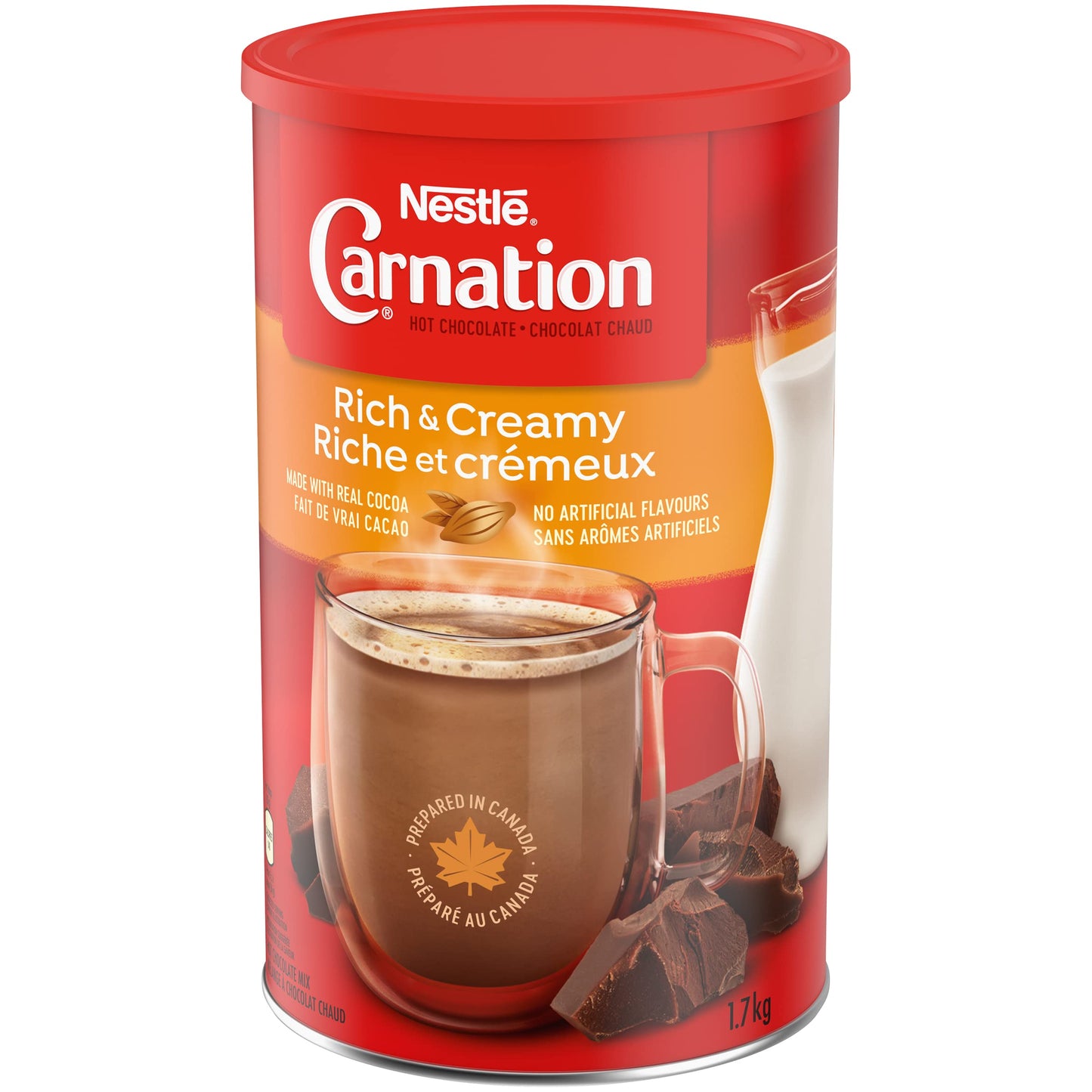 CARNATION Nestle Rich and Creamy Hot Chocolate, 1.7 kg (Pack of 1), Imported from Canada}