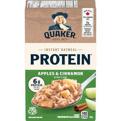 Quaker High Fibre Wild Berry Medley Instant Oatmeal, 8 Packets, 304g