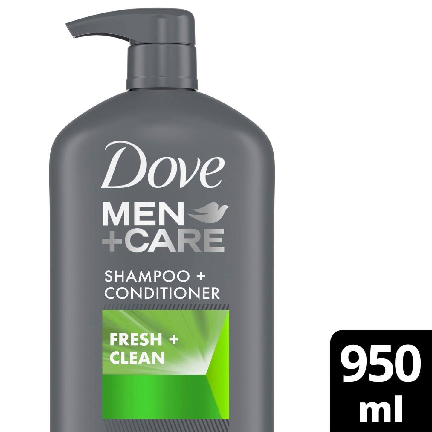 Dove Men + Care Fresh & Clean 2-in-1 Shampoo + Conditioner with caffeine and menthol (950 ml)