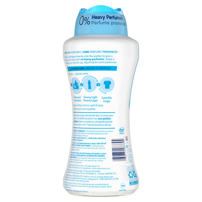 Downy Light Laundry Scent Booster Beads for Washer, Ocean Mist, 680 Grams, with No Heavy Perfumes