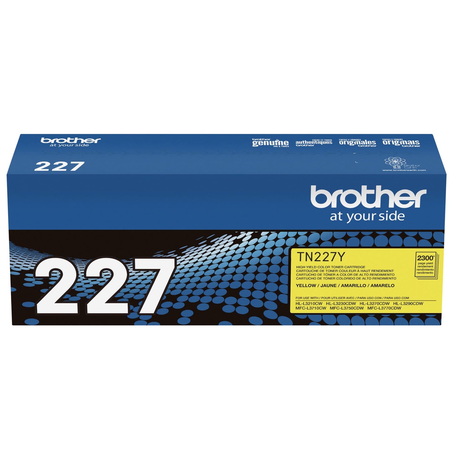 Brother TN227BK Laser Printer High Yield Toner Cartridge, Black TN227