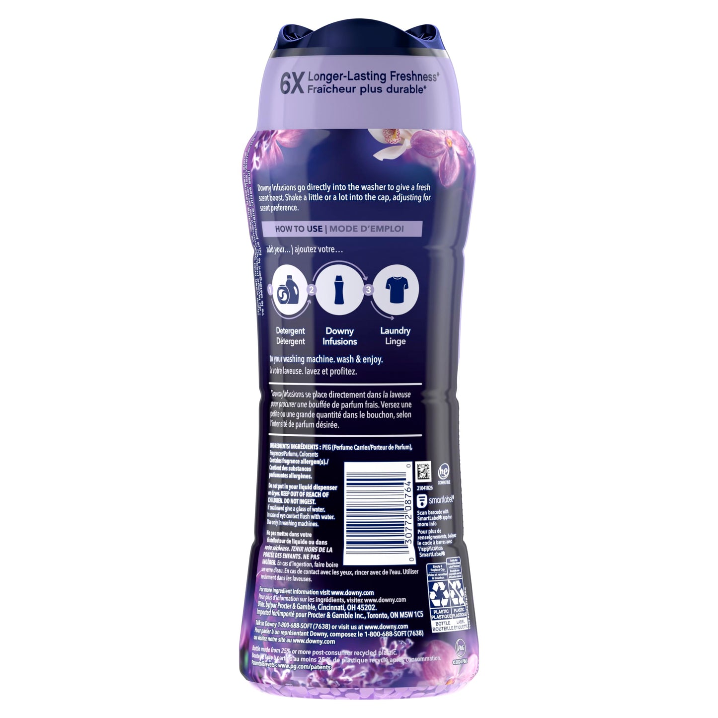 Downy Infusions In-Wash Laundry Scent Booster Beads, CALM, Soothing Lavender and Vanilla Bean - 680 Grams