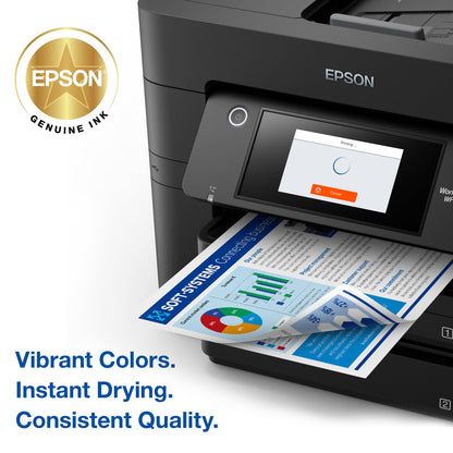 EPSON 822 DURABrite Ultra Ink Standard Capacity Cartridge Combo Pack (T822520-S) Works with WorkForce Pro WF-3820, WF-3823, WF-4820, WF-4830, WF-4833, WF-4834, Color - Cyan, Magenta, Yellow Jaune