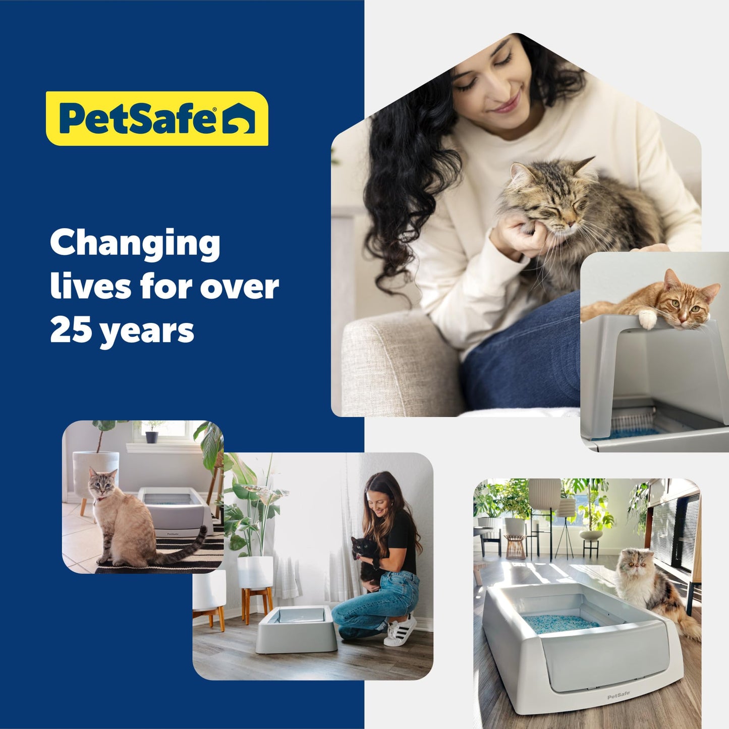 PetSafe ScoopFree Premium Fresh Crystal Cat Litter, 3-Pack – Lightly Scented Litter – Superior Odor Control – Low Tracking for Less Mess – Lasts Up to 6 Months, 24 lbs Total (3 Pack of 8 lb Bags)