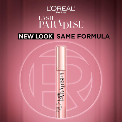 L’Oréal Paris Voluminous Lash Paradise Mascara, Lengthening Mascara, Volume & Length for Up to 24 Hours with Flower Oil Infused Conditioning Formula for Sensitive Eyes, Blackest Black, 0.28 fl. oz.