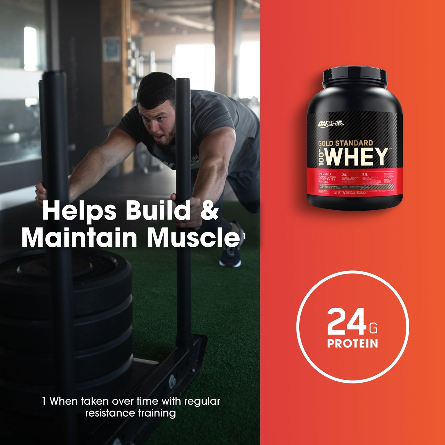 Optimum Nutrition Gold Standard 100% Whey Protein Powder, 2.270g - Extreme Milk Chocolate - 70 servings (packaging may vary)