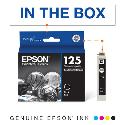 Epson 125 Ink Cartridge, Black and Colour Combo Pack (T125120)