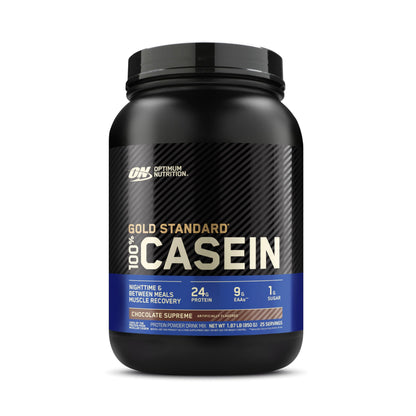 OPTIMUM NUTRITION GOLD STANDARD 100% Micellar Casein Protein Powder, Slow Digesting, Helps Keep You Full, Overnight Muscle Recovery, Creamy Vanilla, 0.91 kg