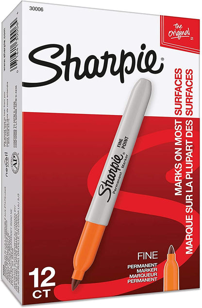 Sharpie Permanent Markers, Fine Point, Black, 36 Count - (New)