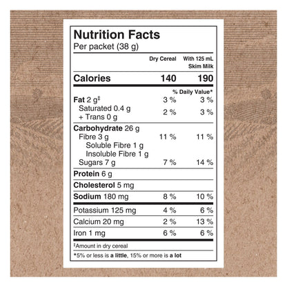 Quaker High Fibre Wild Berry Medley Instant Oatmeal, 8 Packets, 304g