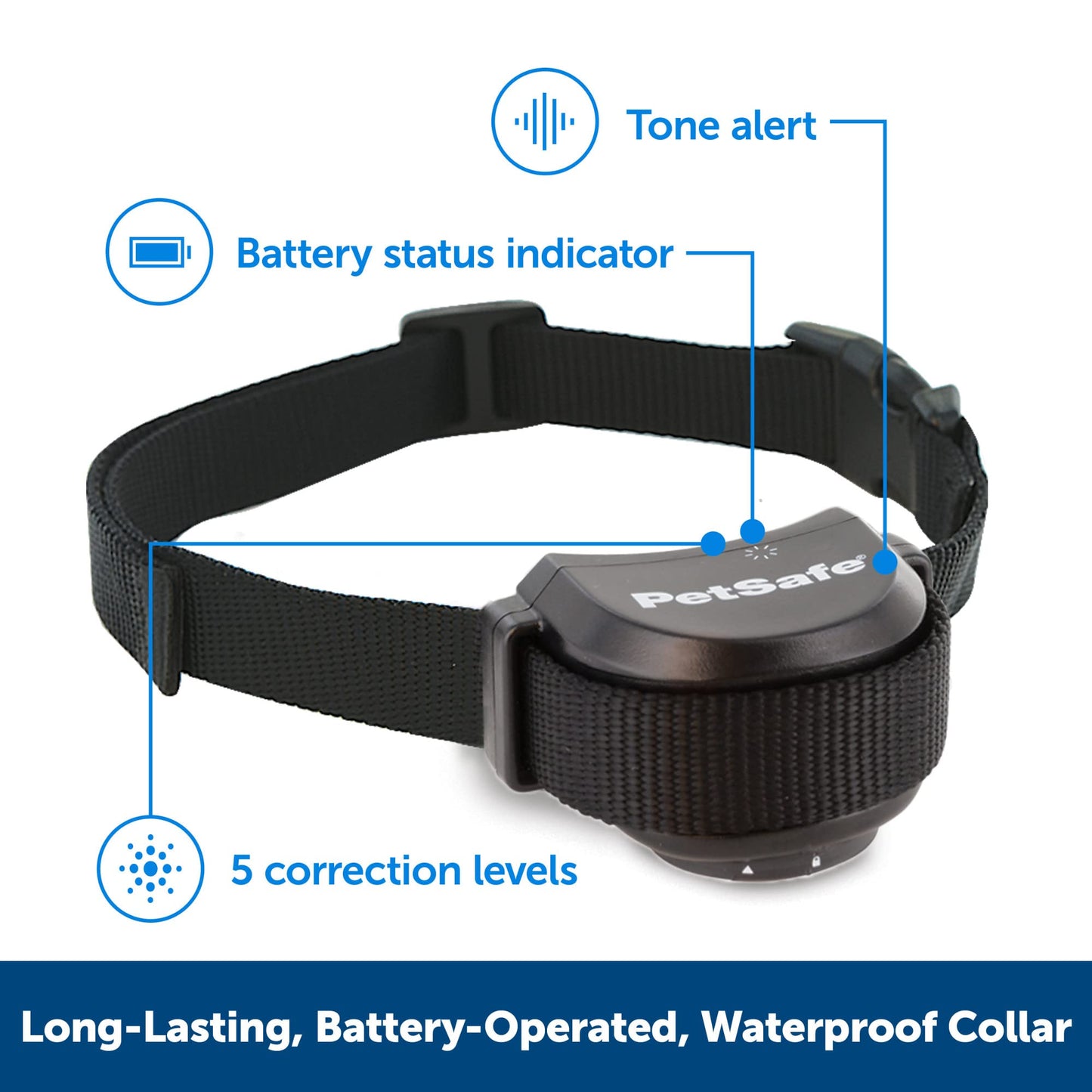 PetSafe Stay & Play Compact Wireless Fence, LCD Screen to Adjust The Circular Boundary, Secure up to a 3,000 Square Metre Area, Use for All Your Pets, Portable System