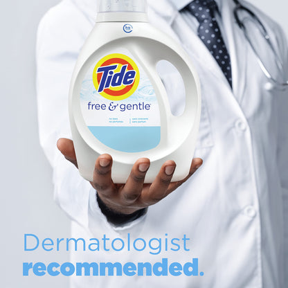Tide Free & Gentle Liquid Laundry Detergent, 64 loads, 84 fl oz