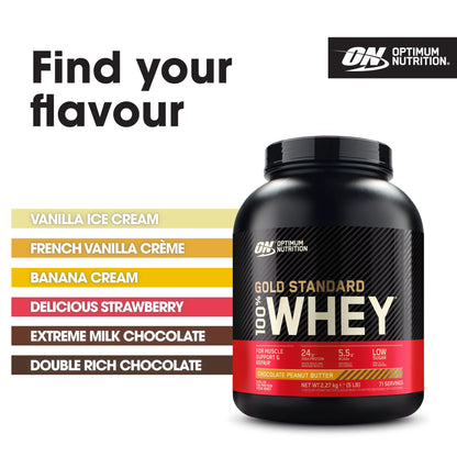 Optimum Nutrition Gold Standard Whey Protein Chocolate Peanut Butter 5lb/2.27kg