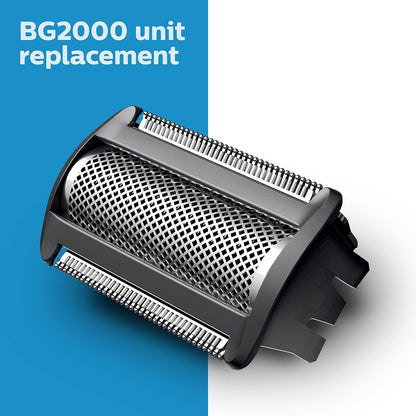 Philips Bodygroom Body & Intimate area Trimmer, Ultimate manscaping tool, removes short, long & thick hair in a single stroke with its 4 directional pivoting head. Skin protect technology, BG7025/15