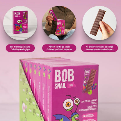 Bob Snail Fruit Leather Sweet & Sour Family Pack - Nut free fruit Roll Ups with Dried Mango,Sour Cherry & Blackcurrant, Candy box Fruit Snacks, All Natural Healthy Snacks for kids, Sugar Free sour Candy, 42 pcs Pack / 588 gram candy bulk (Exotic Mix)