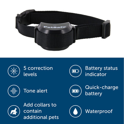 PetSafe Stay & Play Compact Wireless Fence, LCD Screen to Adjust The Circular Boundary, Secure up to a 3,000 Square Metre Area, Use for All Your Pets, Portable System
