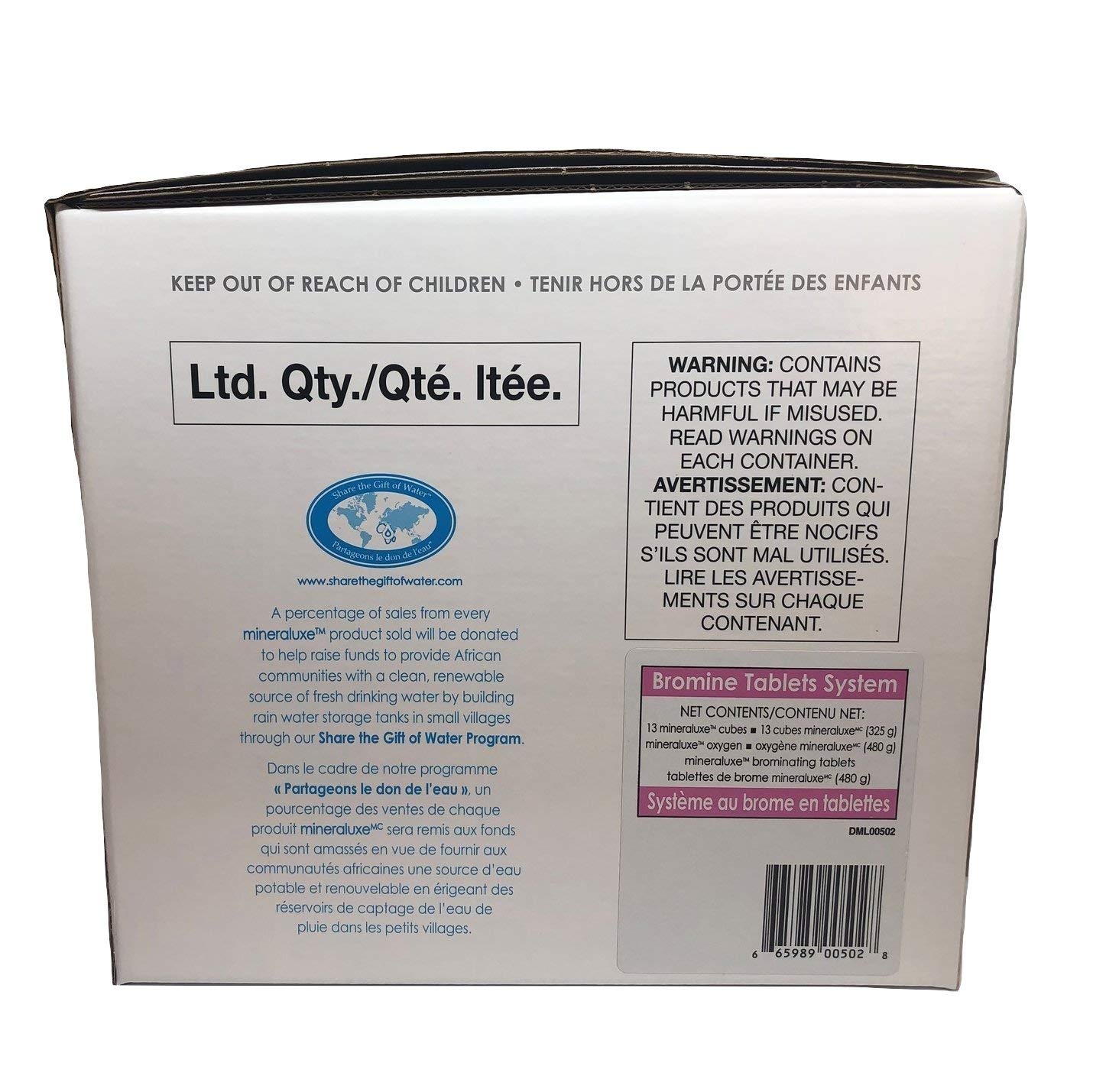 Dazzle Mineraluxe Weekly Spa and Hot Tub Care System with 1" Bromine Tablets 3 Month Kit (SKU DML00502)