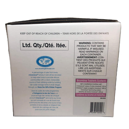 Dazzle Mineraluxe Weekly Spa and Hot Tub Care System with 1" Bromine Tablets 3 Month Kit (SKU DML00502)
