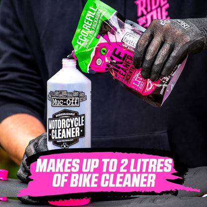 Muc Off Bike Cleaner Concentrate, 1 Liter - Fast-Action, Biodegradable Nano Gel Refill - Mixes with Water to Make Up to 4 liters of Bike Wash