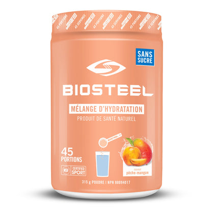 BioSteel Hydration Mix, Great Tasting Hydration with Zero Sugar, and No Artificial Flavours or Preservatives, Grape Flavour, 45 Servings per Tub