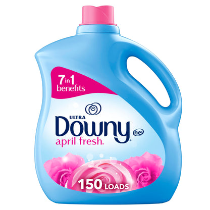 Downy Ultra Laundry Liquid Fabric Softener (Fabric Conditioner), April Fresh, 88 fl oz, 120 Loads