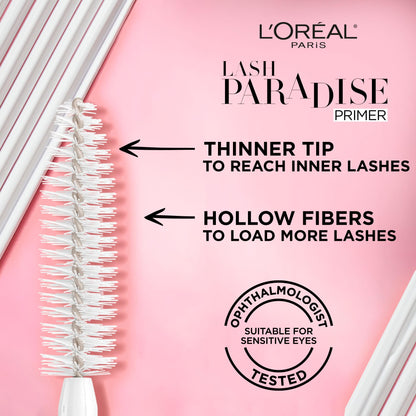 L’Oréal Paris Voluminous Lash Paradise Mascara, Lengthening Mascara, Volume & Length for Up to 24 Hours with Flower Oil Infused Conditioning Formula for Sensitive Eyes, Blackest Black, 0.28 fl. oz.